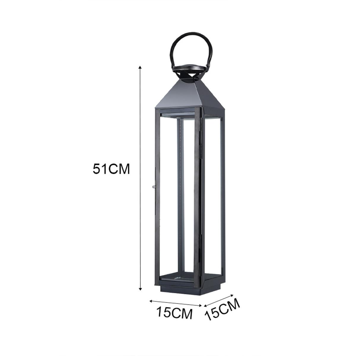 Metallic Candle Holder in Black - Black / 150*150*510CM – image 3