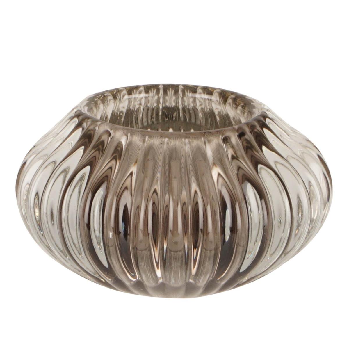 Set of 3 Glass Candle Holders – image 2
