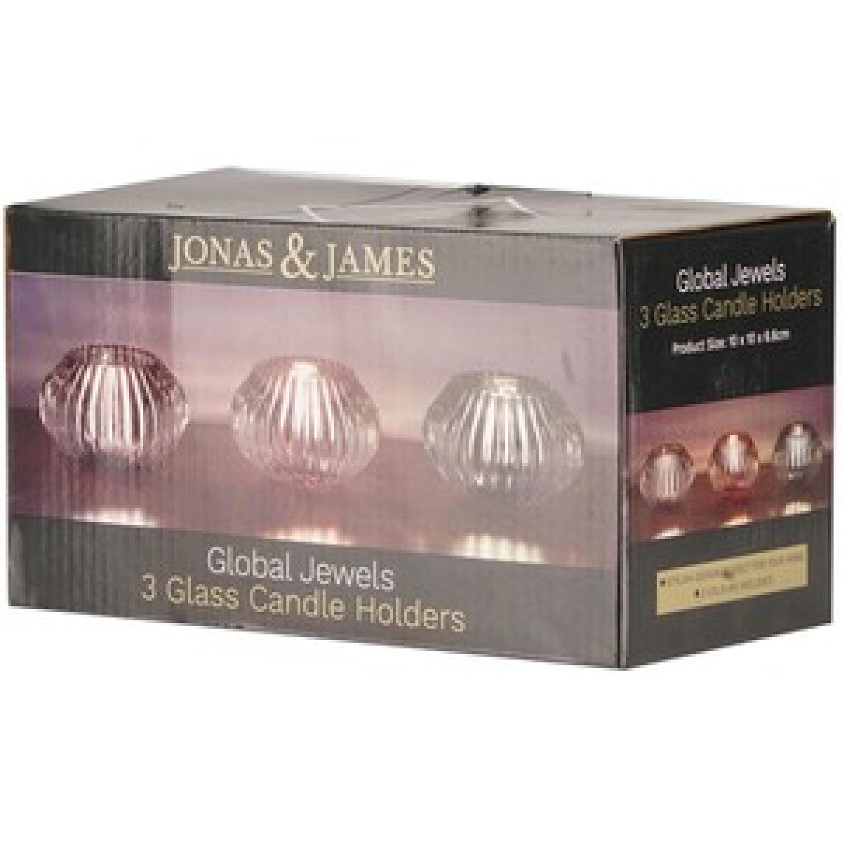 Set of 3 Glass Candle Holders – image 11