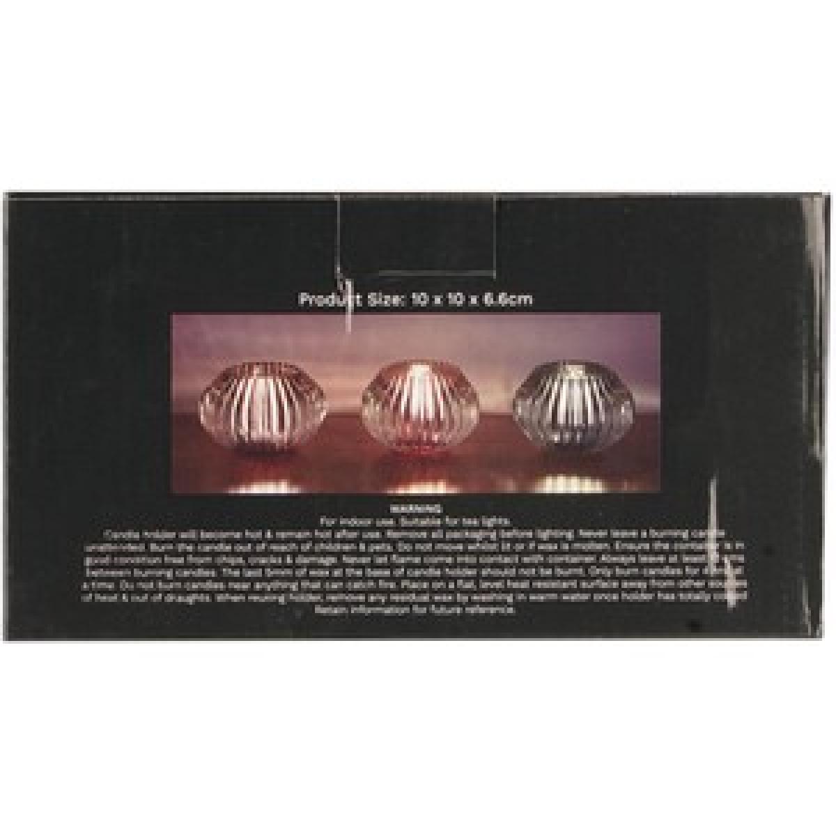 Set of 3 Glass Candle Holders – image 12