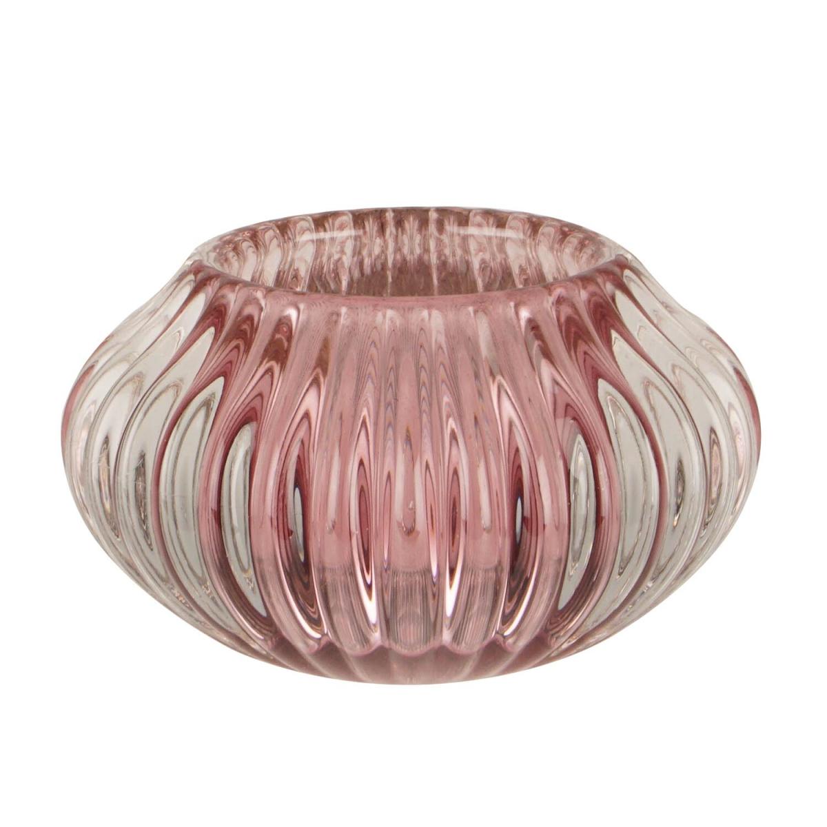 Set of 3 Glass Candle Holders – image 3