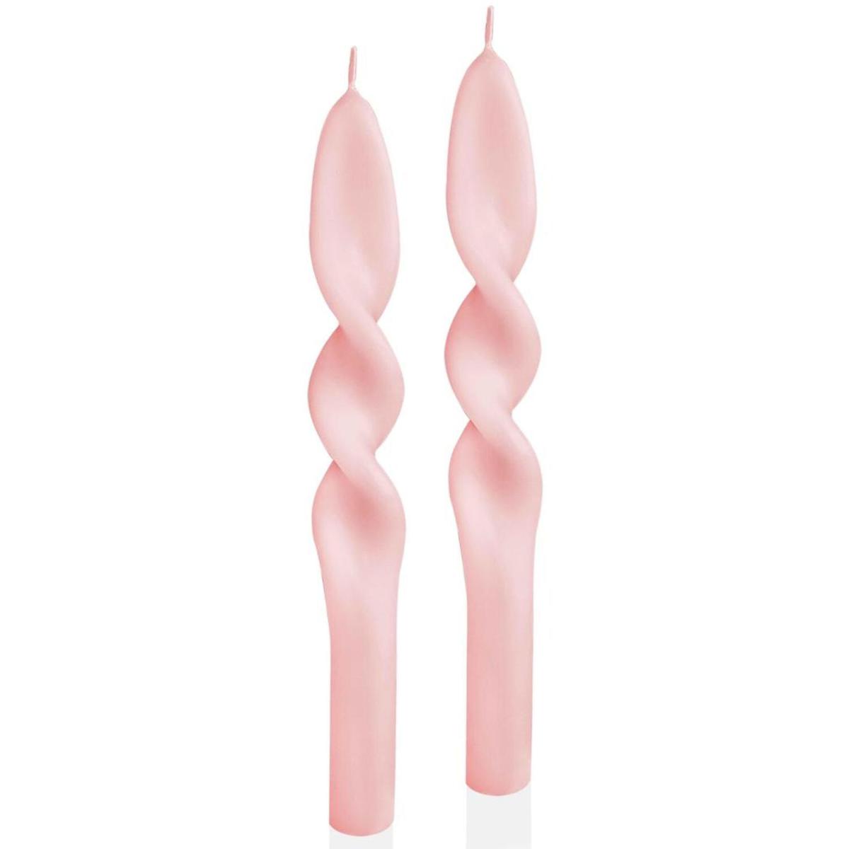The Mia Mustard Spiral Candle, Set of 2 - Mustard Yellow – image 3