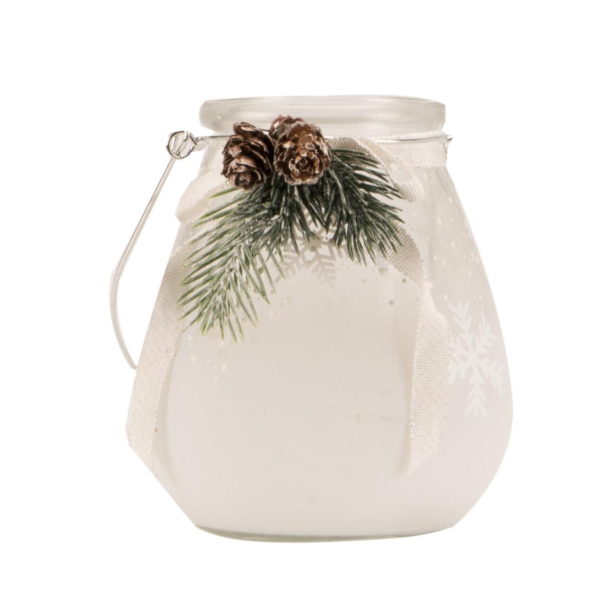 Snowflake and Pinecone Candle Holder – image 2