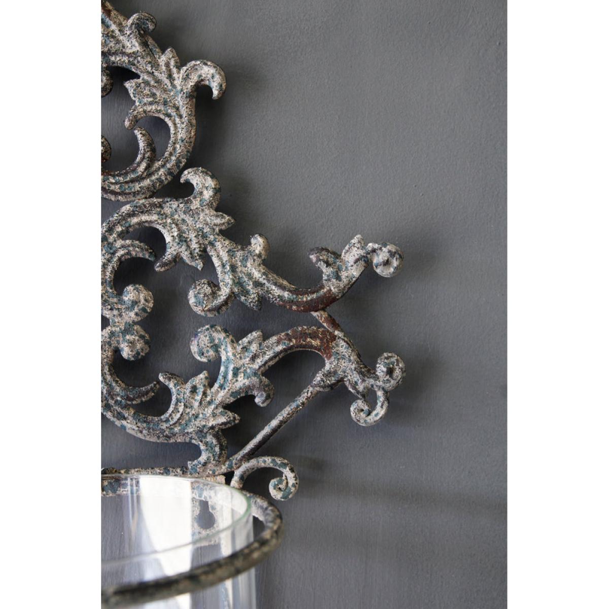 Metal Filigran Candle Wall Sconce – image 2