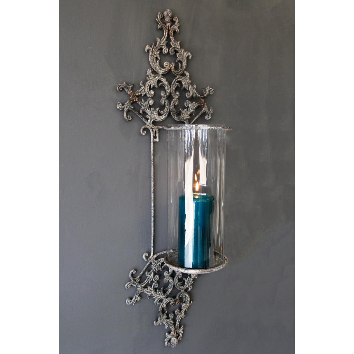 Metal Filigran Candle Wall Sconce – image 3
