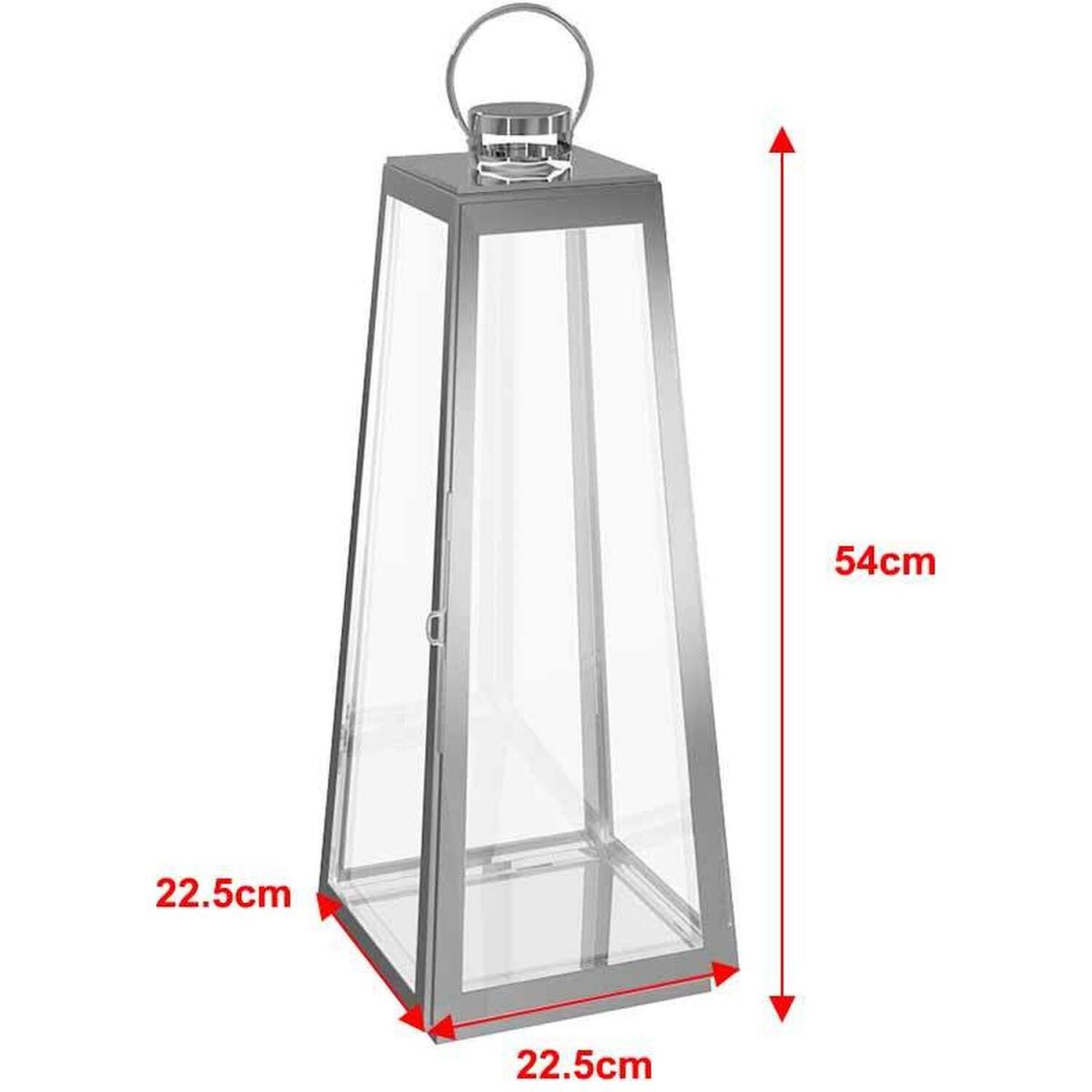 Taper Hurricane Candle Holders - Silver / 8.7kg – image 4