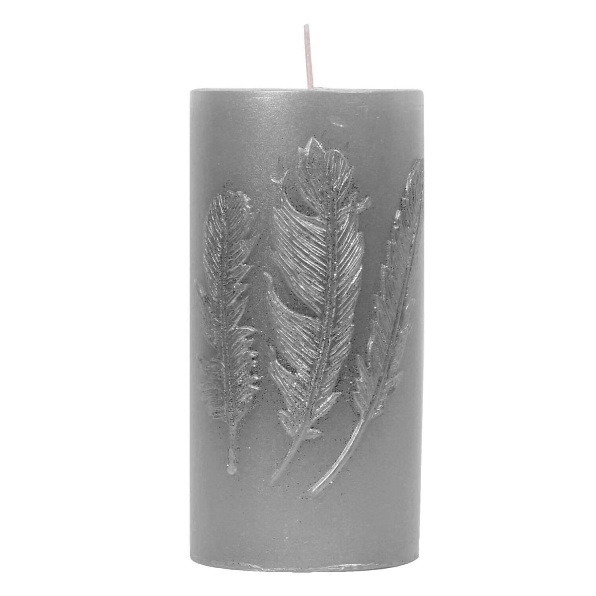 Grey Feather Candle – image 2
