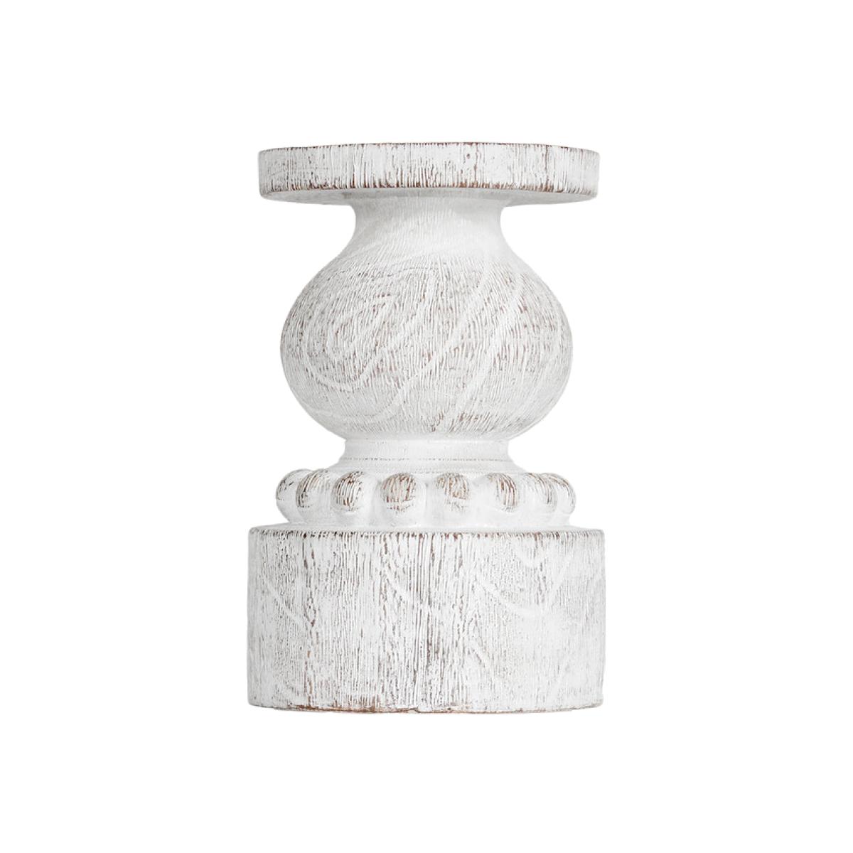 Embossed Vintage Round Candle Holder – image 1