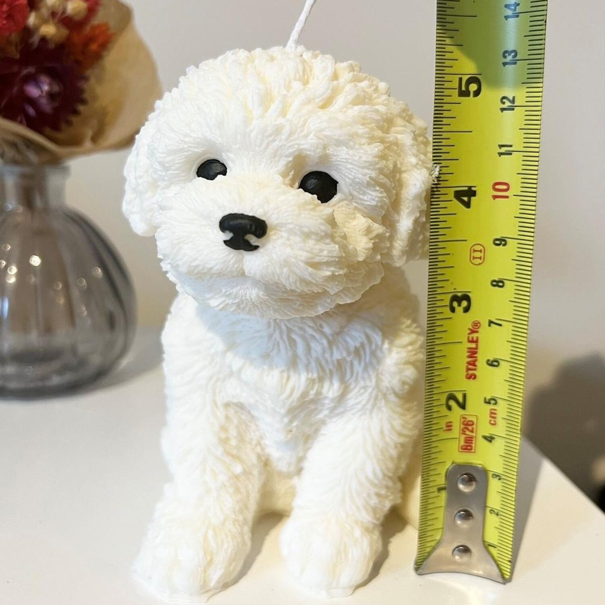 Dog Candle - White – image 3