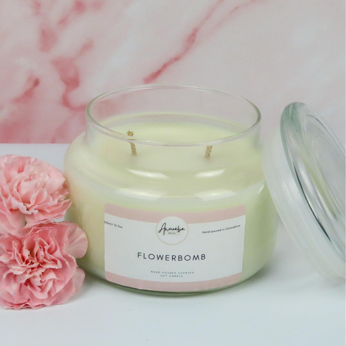 Flowerbomb Scented Soy Candle - Neutral – image 2