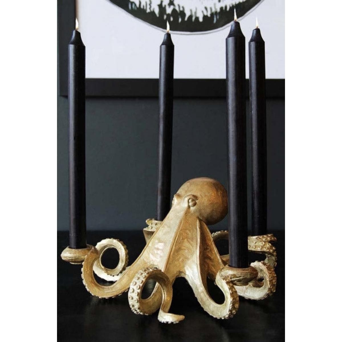 Gold Octopus Candlestick Holder – image 2
