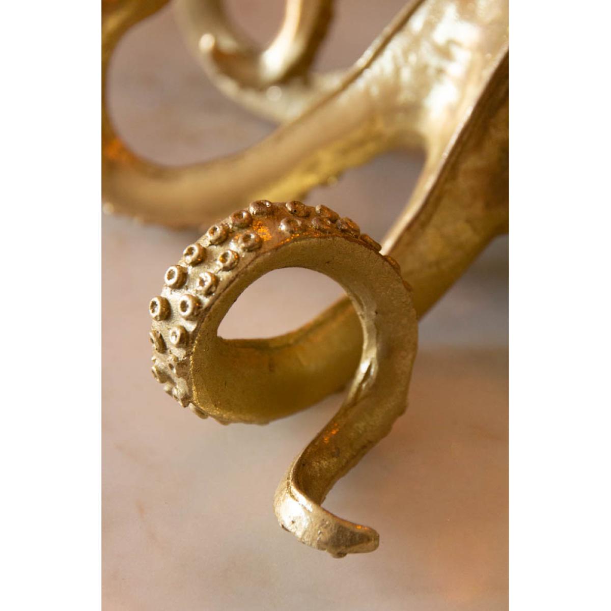 Gold Octopus Candlestick Holder – image 4