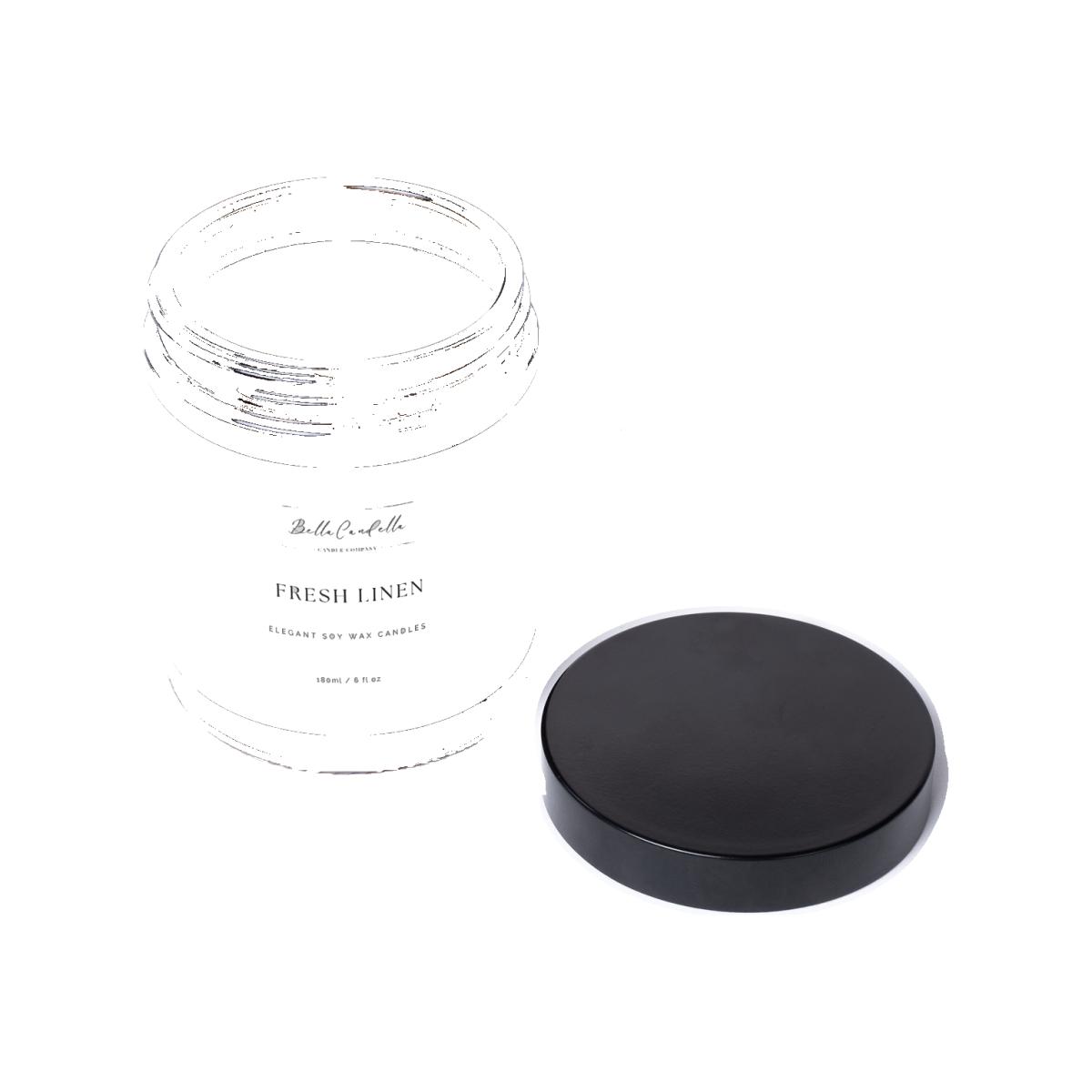 Fresh Linen Soy Wax Scented Candle - White