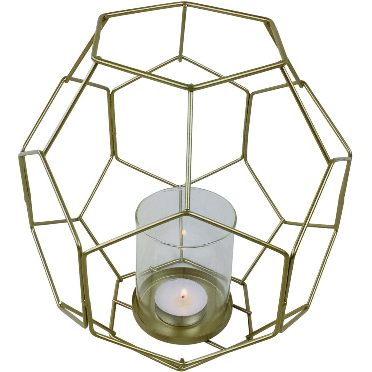 Gold Geometric Candleholder 21cm - Gold – image 3