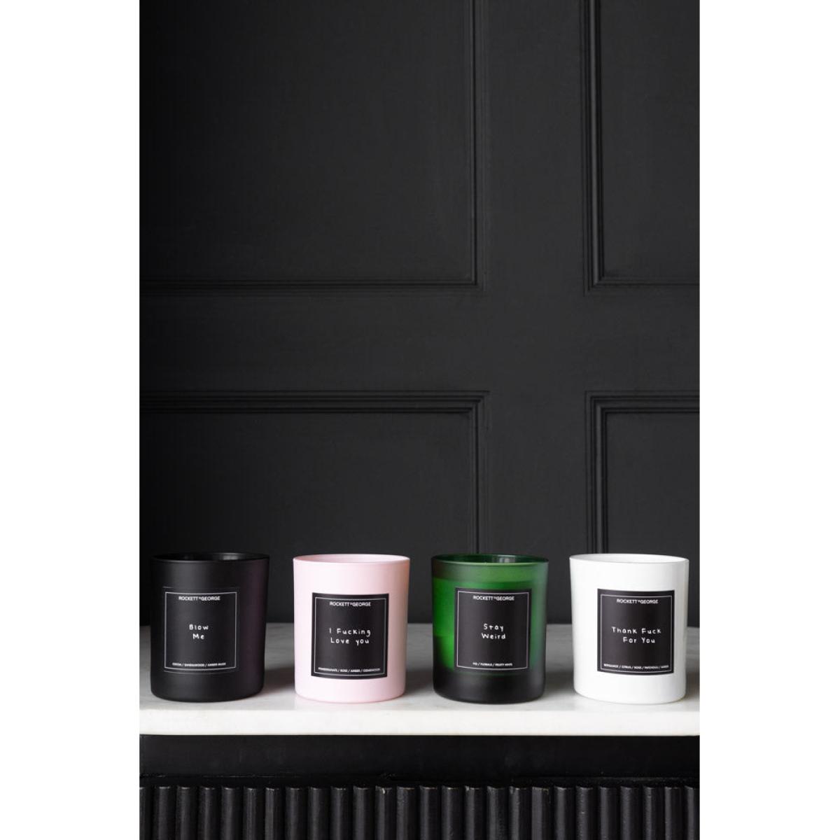 Rockett St George White Thank Fuck For You Scented Candle – image 5