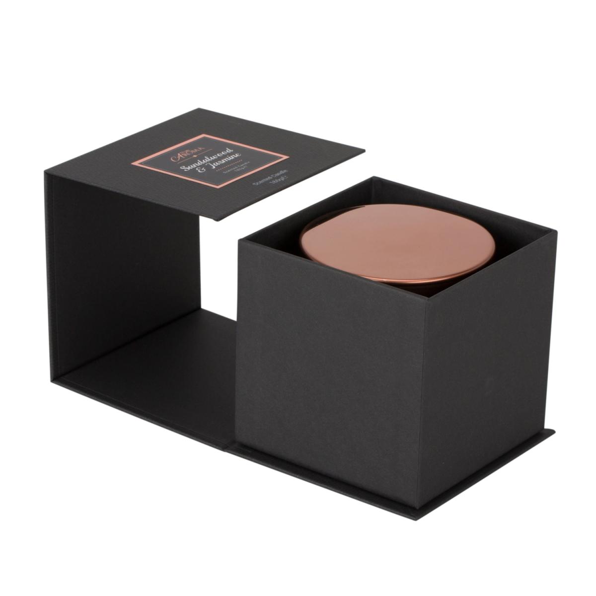 Sandalwood & Jasmine Black Label Candle with Lid - Black – image 3