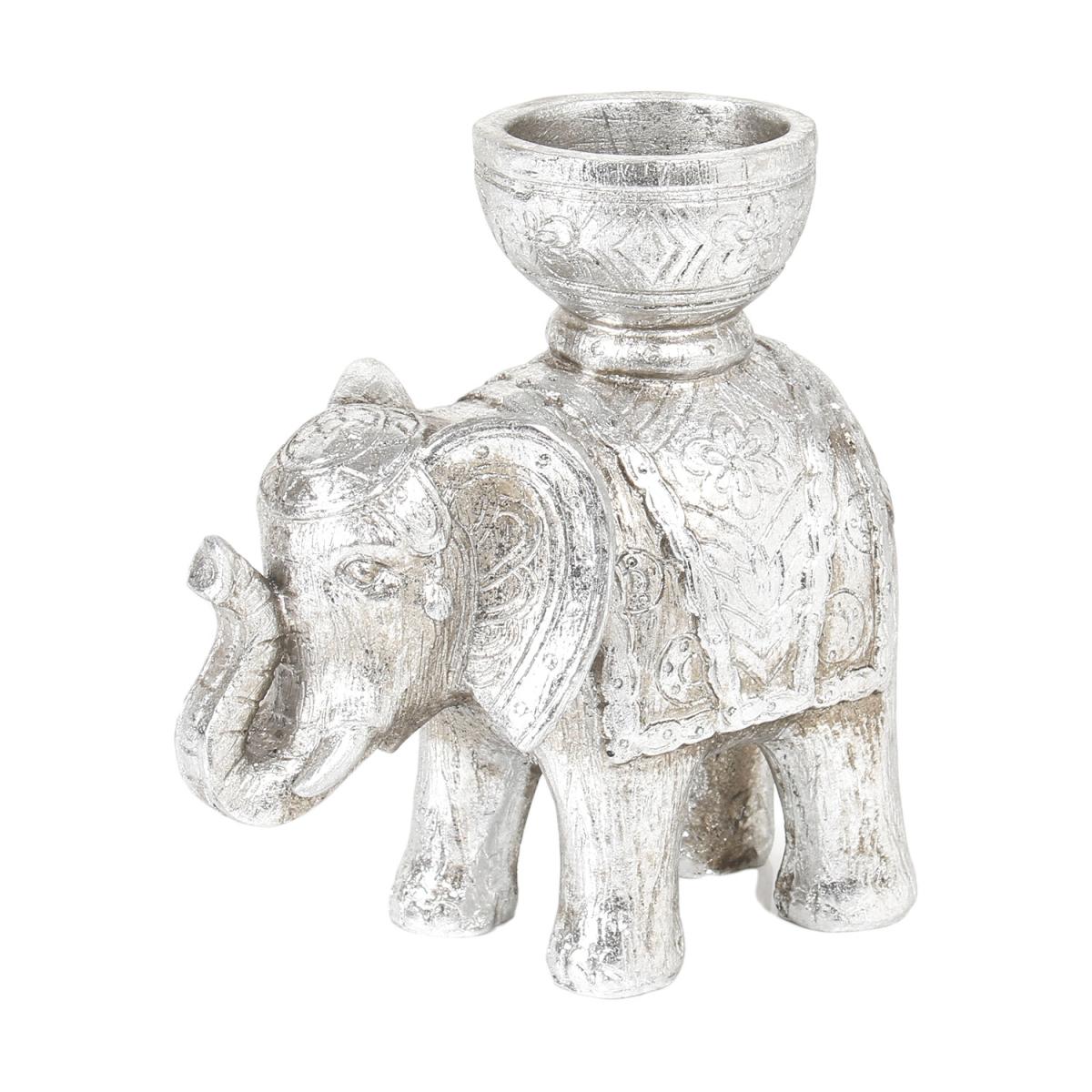 Embossed Elephant Tealight Holder – image 3