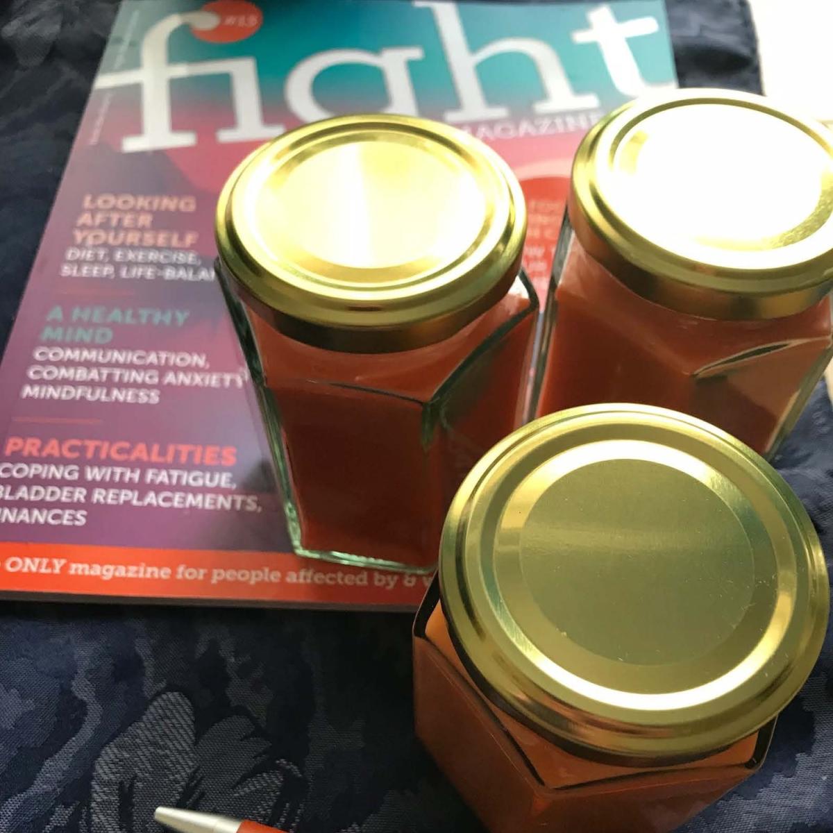 Fight Bladder Cancer Candle Satsuma - Vintage Bluebells and Sweet Pollen – image 3