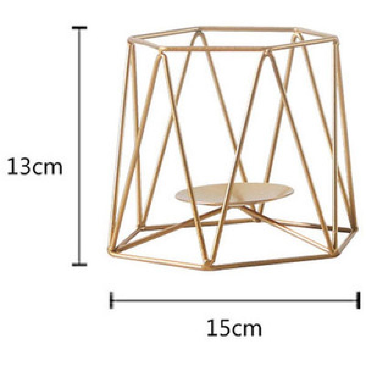 Elegant Geometry Candle Holders - Gold – image 6