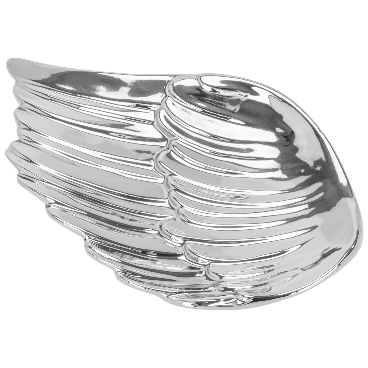 Angel Wing Candle Plate - Silver – image 3