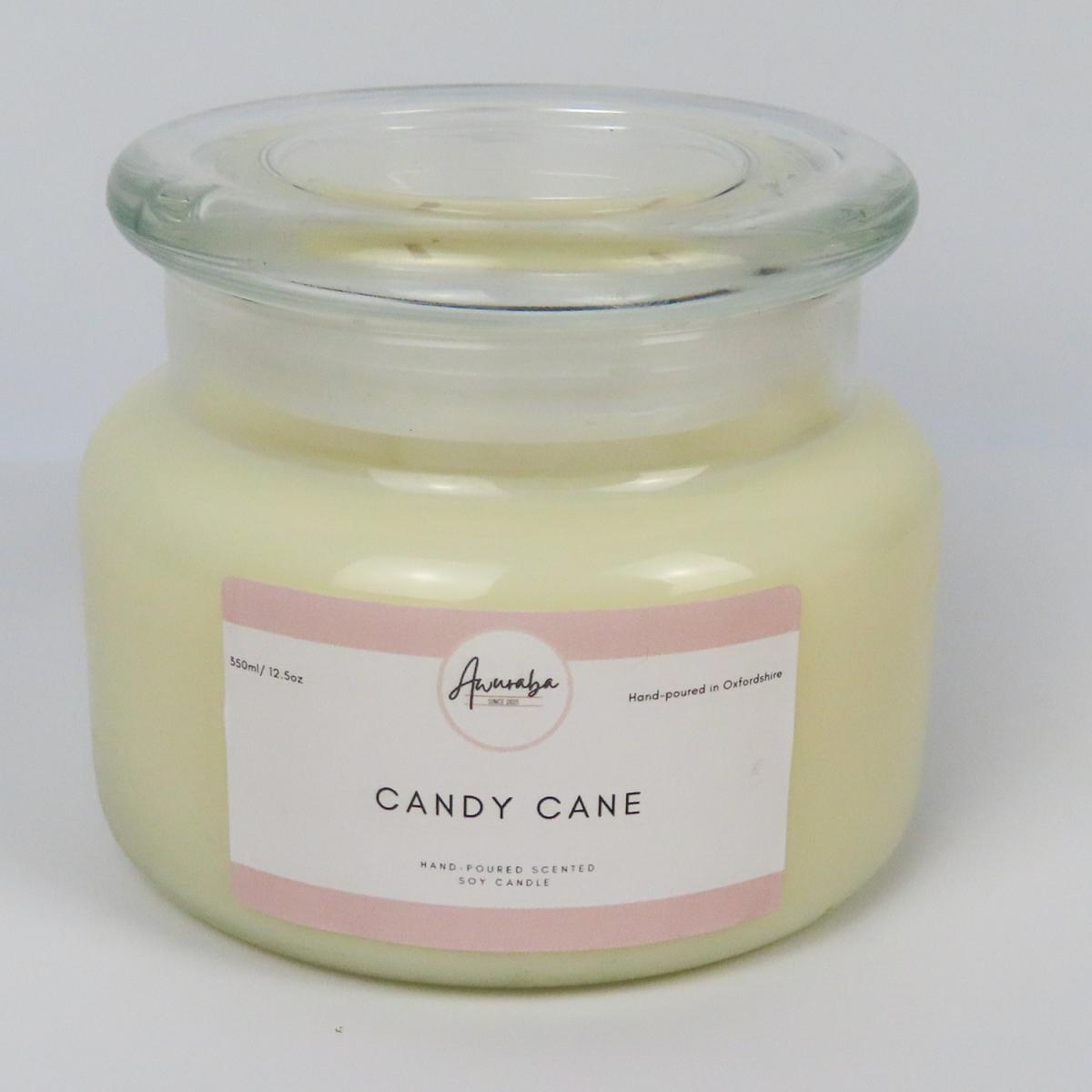 Candy Cane Scented Soy Candle - Neutral – image 3
