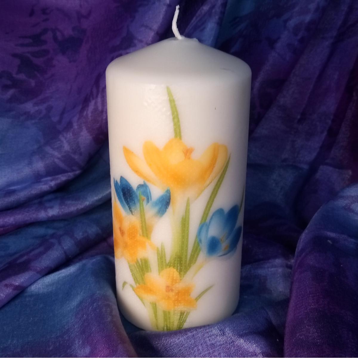 Spring Pillar Candle - White – image 11