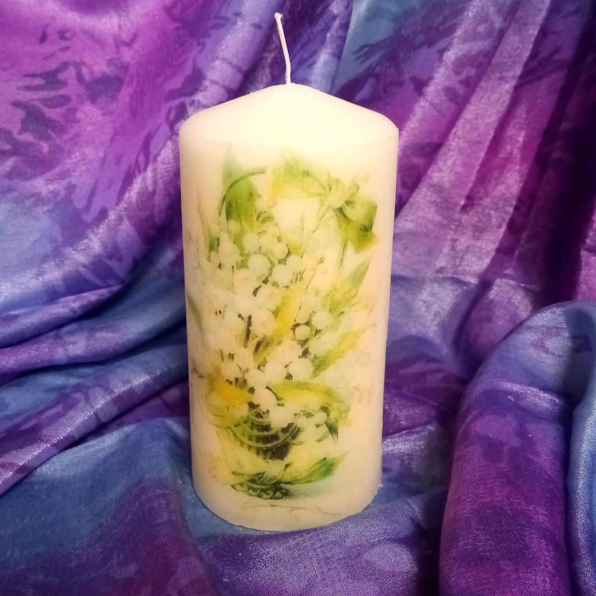 Spring Pillar Candle - White – image 14