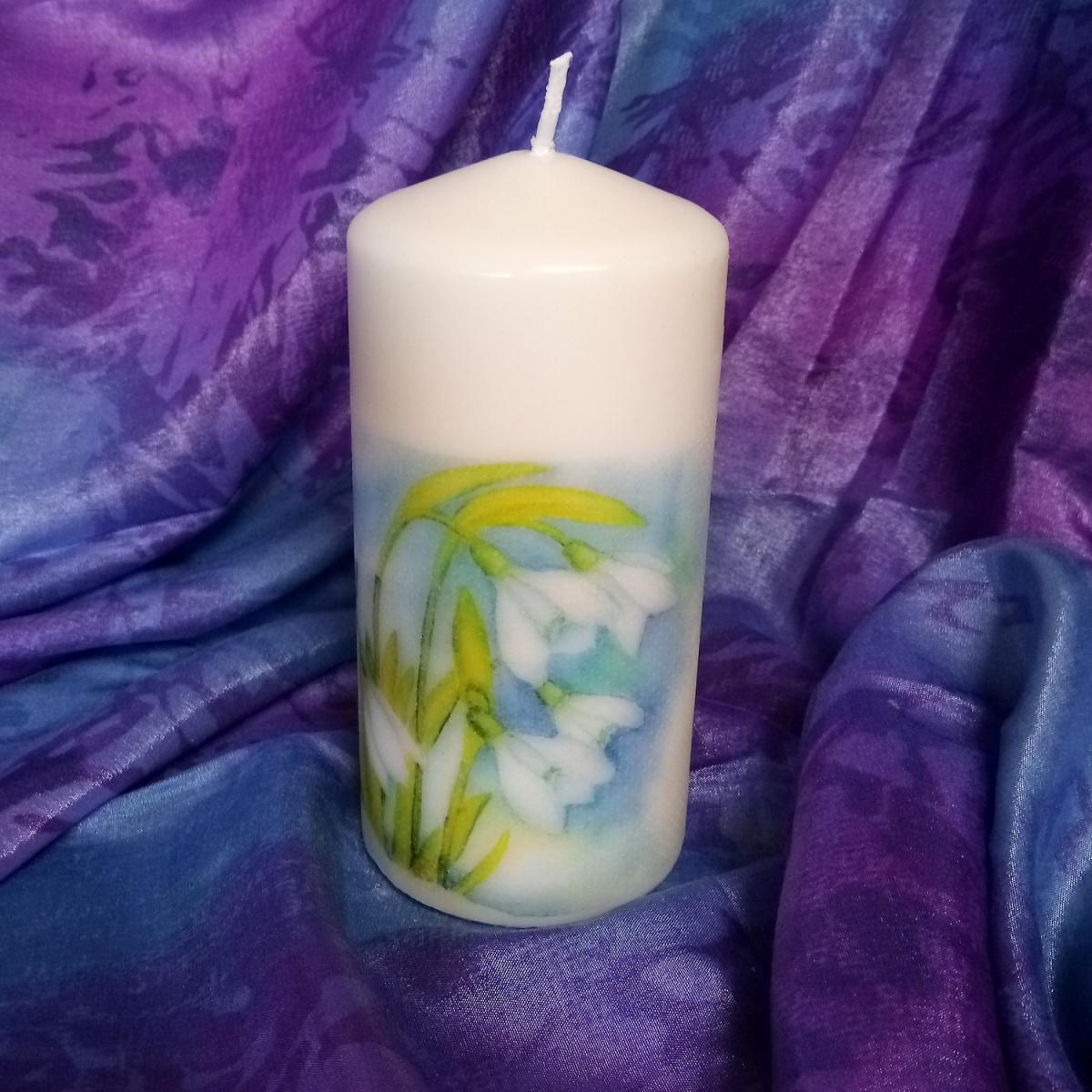 Spring Pillar Candle - White – image 15