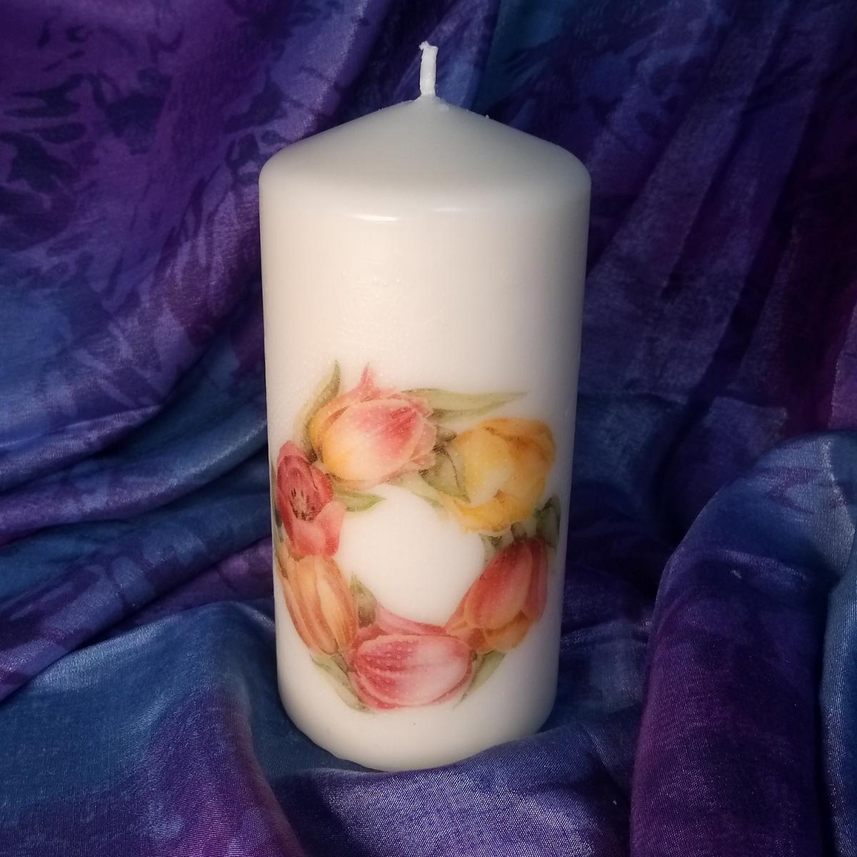 Spring Pillar Candle - White – image 20