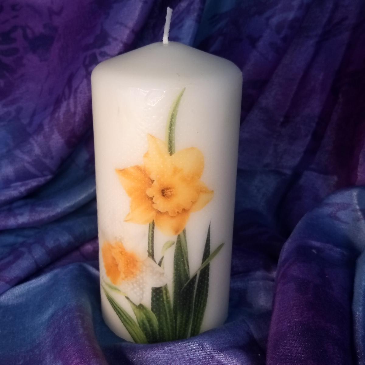 Spring Pillar Candle - White – image 8