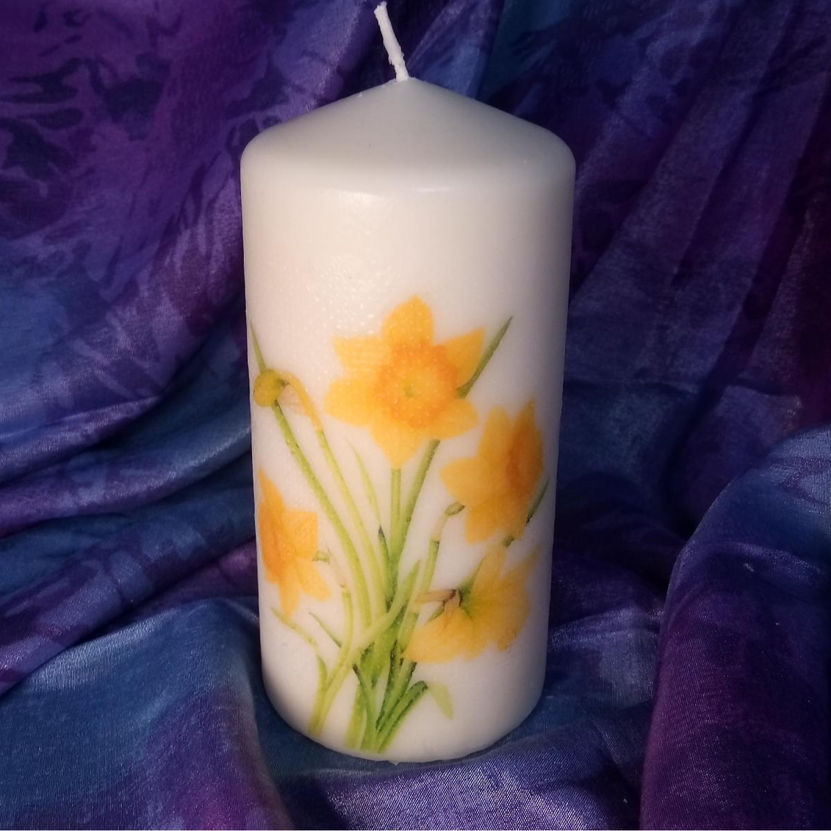 Spring Pillar Candle - White – image 9