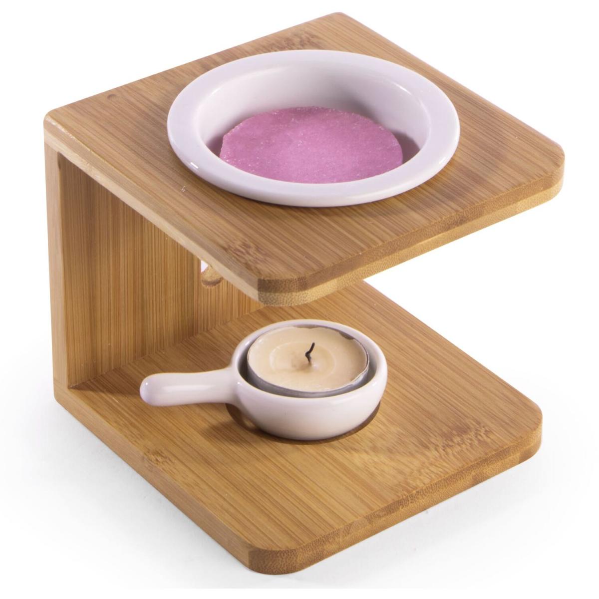 Set of 2 Essential Oil Burner - Bamboo – image 4