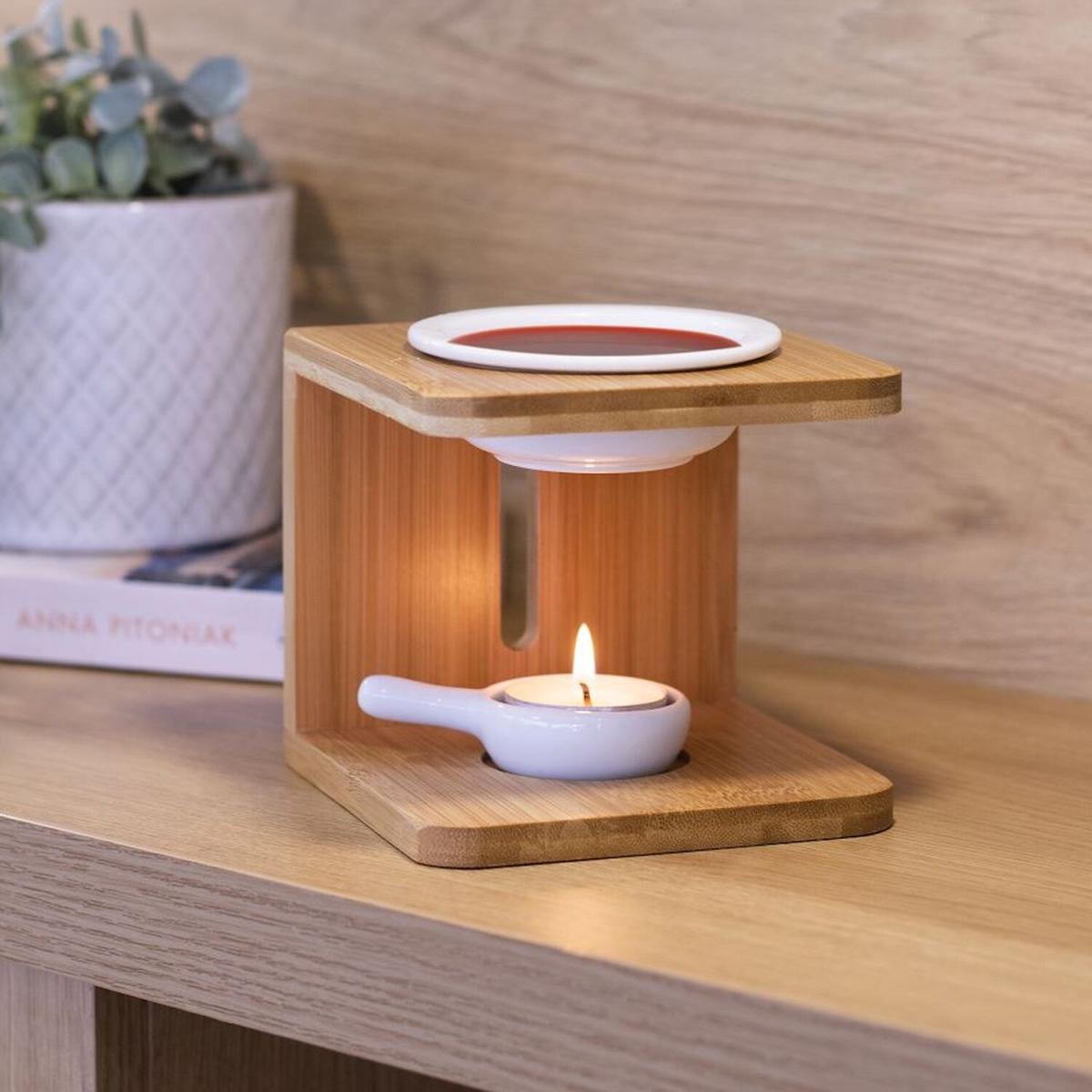 Set of 2 Essential Oil Burner - Bamboo – image 6