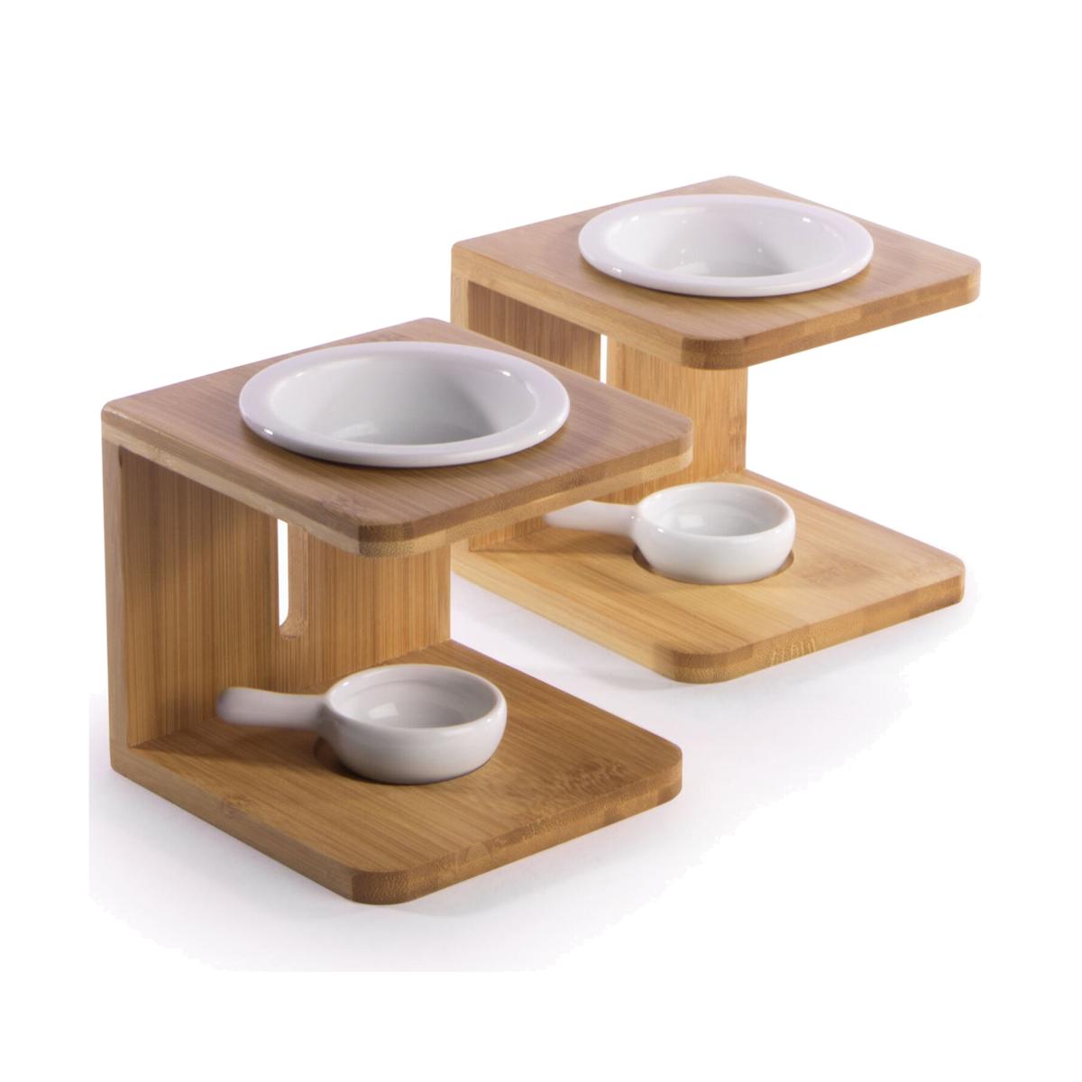 Set of 2 Essential Oil Burner - Bamboo – image 1