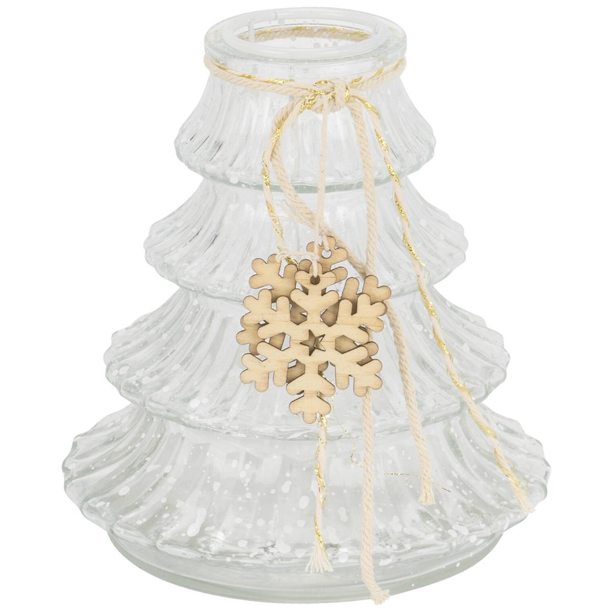 Glass Tree Candle Holder – image 2