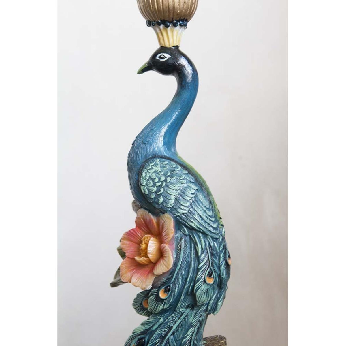 Spectacular Peacock Candle Holder – image 2