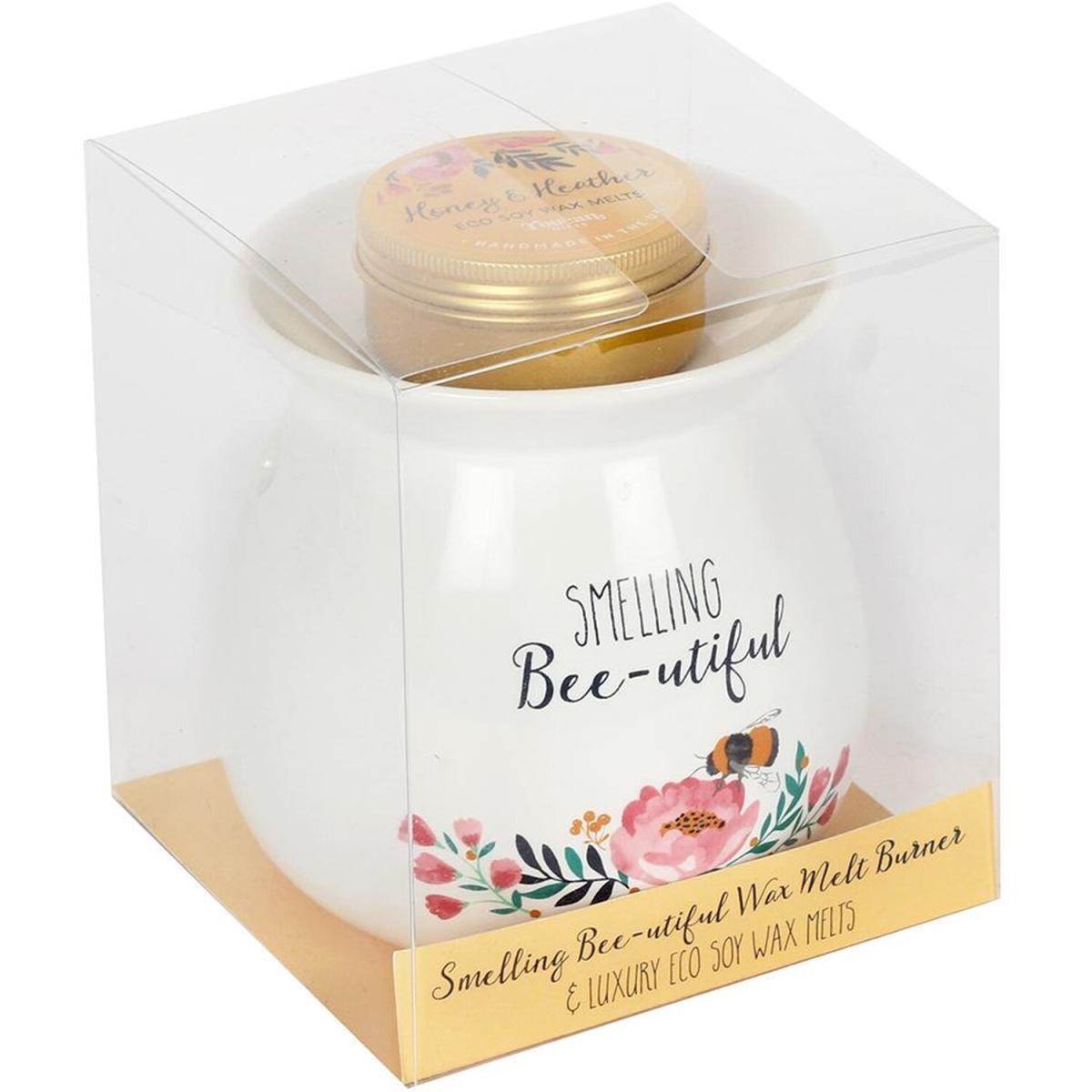 Floral and Bee Pattern Wax Melt Gift Set - White – image 4