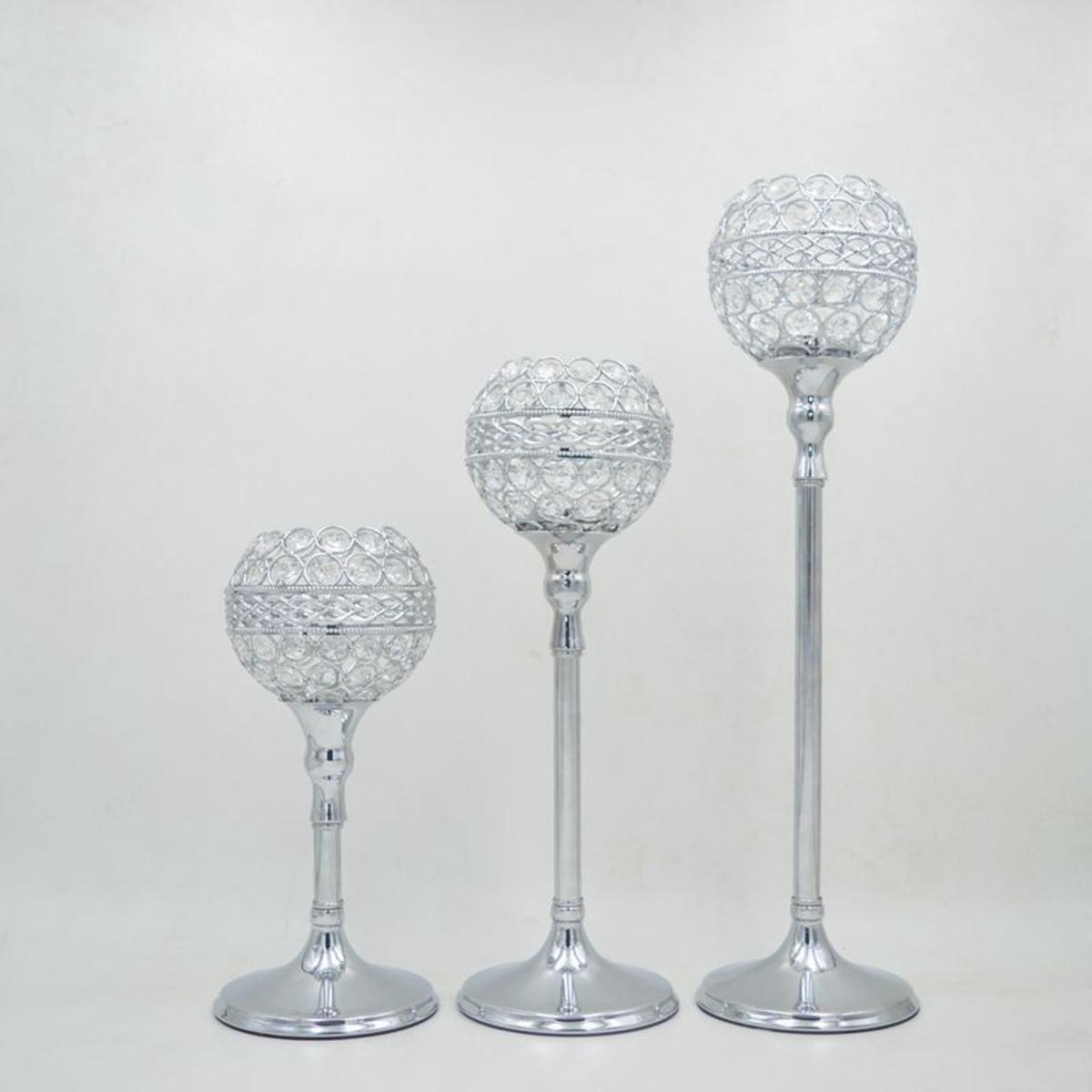 Elegant Candle Holders  - Silver / 12cm*28cm – image 5