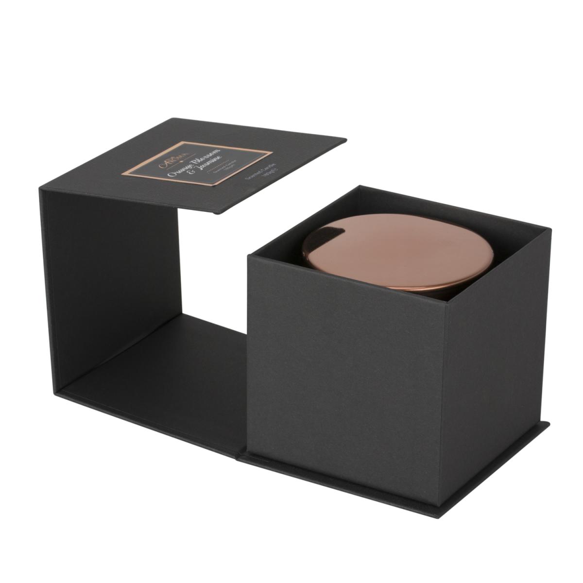 Orange Blossom & Jasmine Black Label Candle with Lid - Copper Blush – image 3