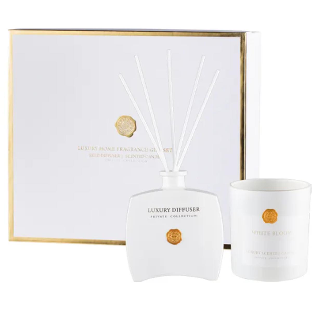 Rose Oud Luxury Candle and Diffuser set Black - White – image 5