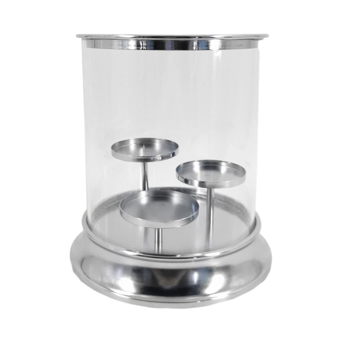 Round Silver Pillar Lantern – image 2