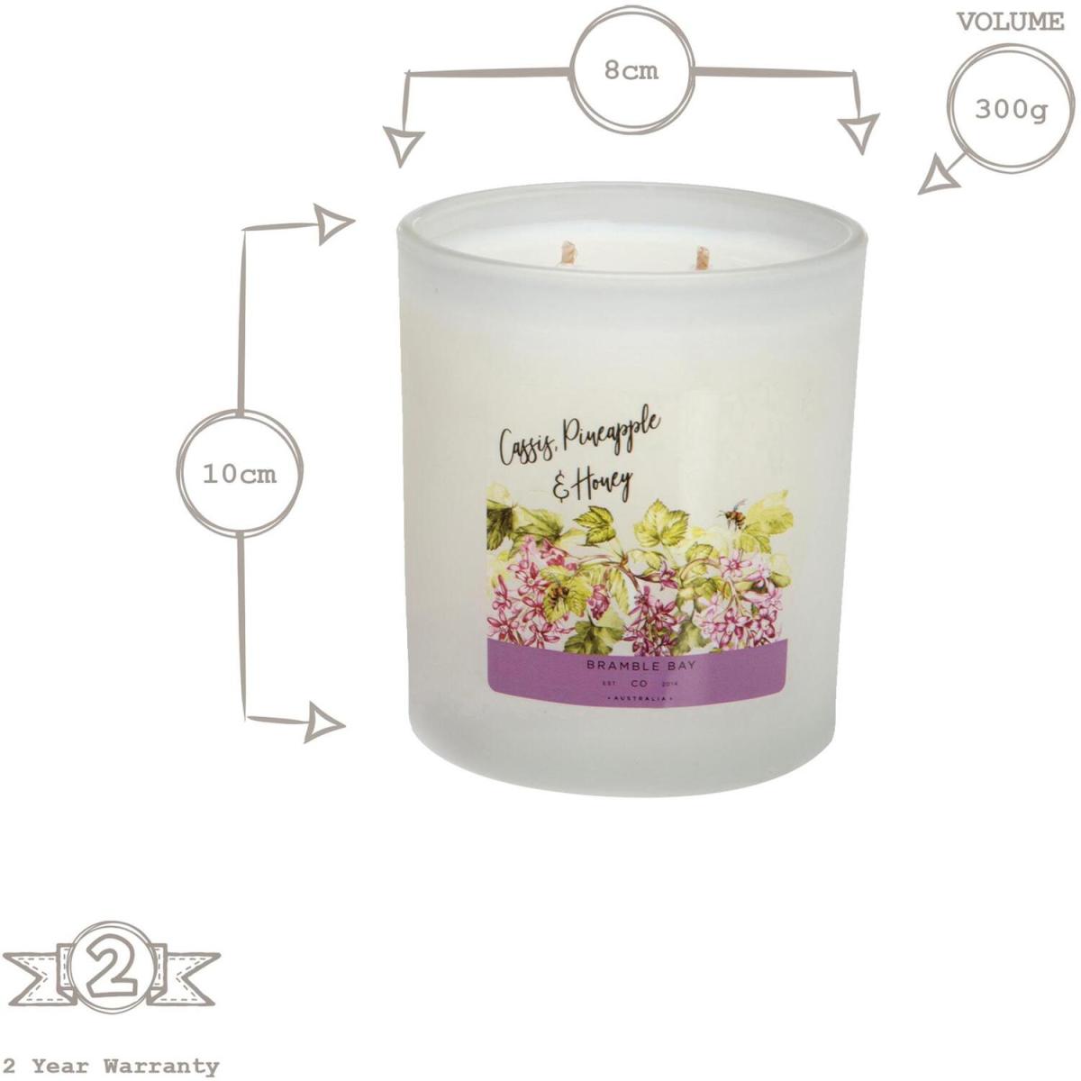 300g Bath  Body Soy Wax Scented Candle - Cassis, Pineapple & Honey / Cassis, Pineapple & Honey – image 3