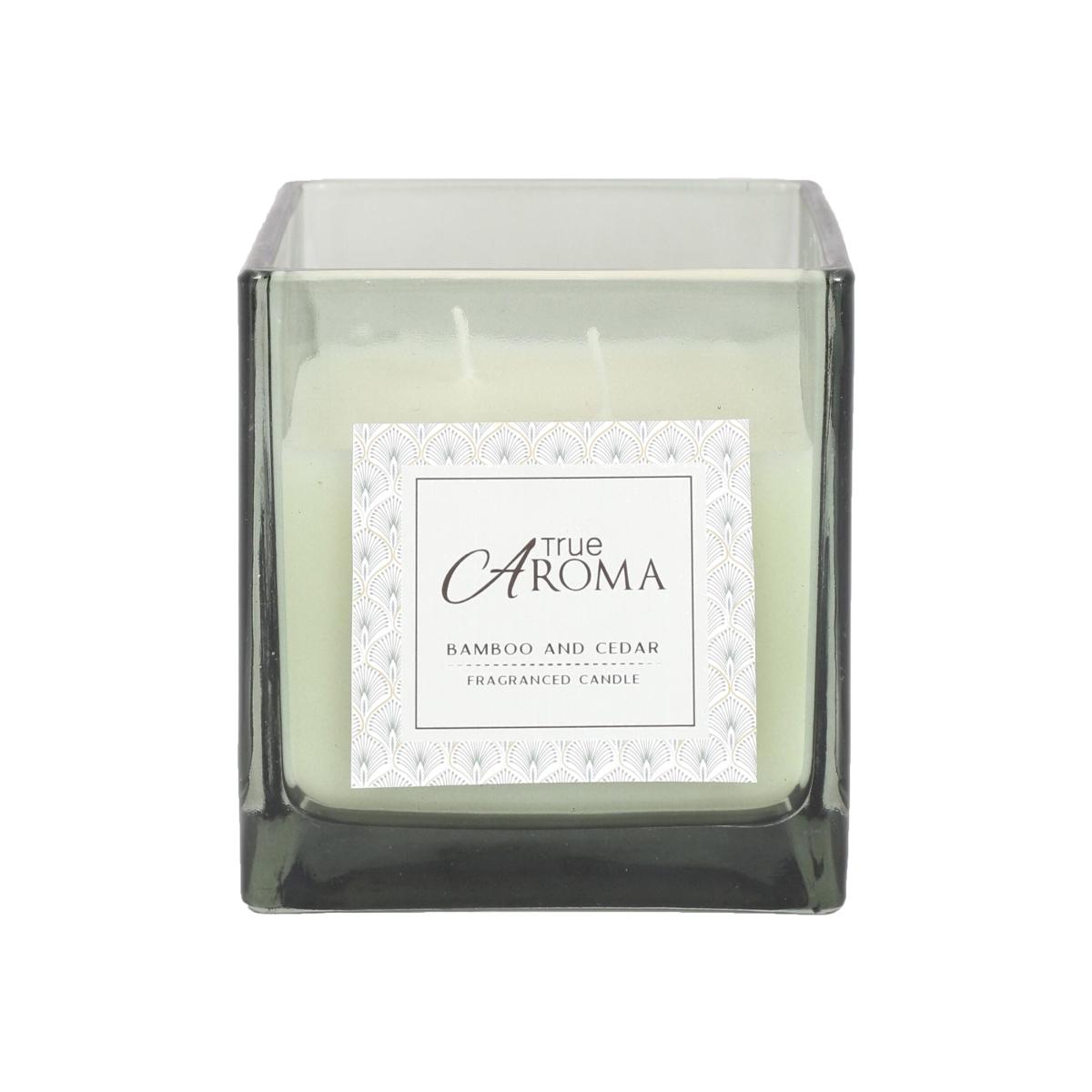 True Aroma Bamboo & Cedar Candle – image 1