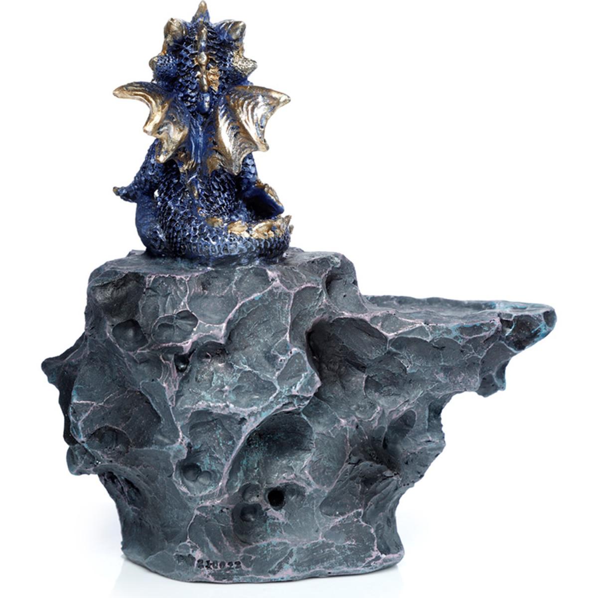 Elements Yoga Dragon LED Incense Burner Ashcatcher - Crystal Cave Zen - Grey – image 3