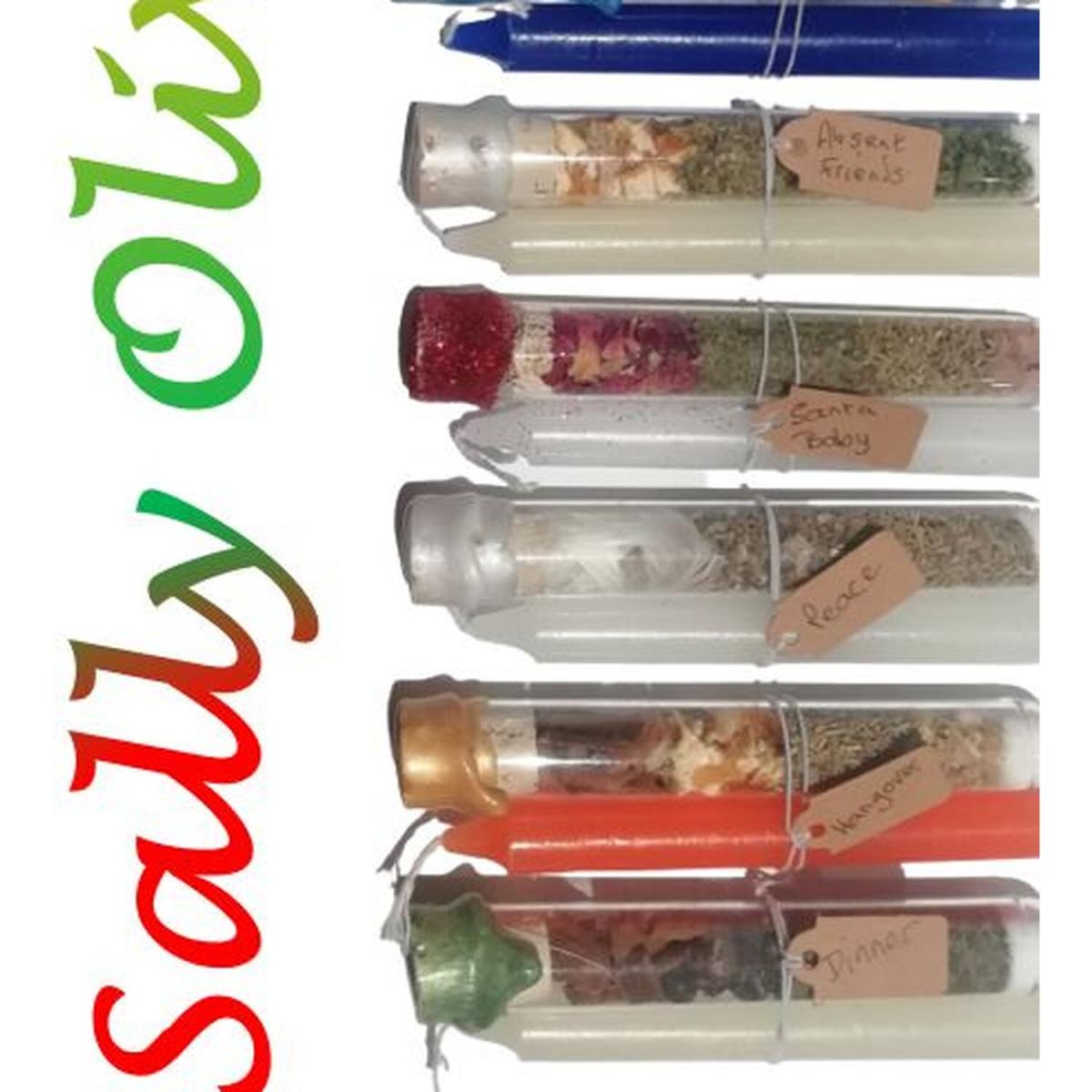 Absent Friends Spell Set, Spell Tube and Candle - White – image 2