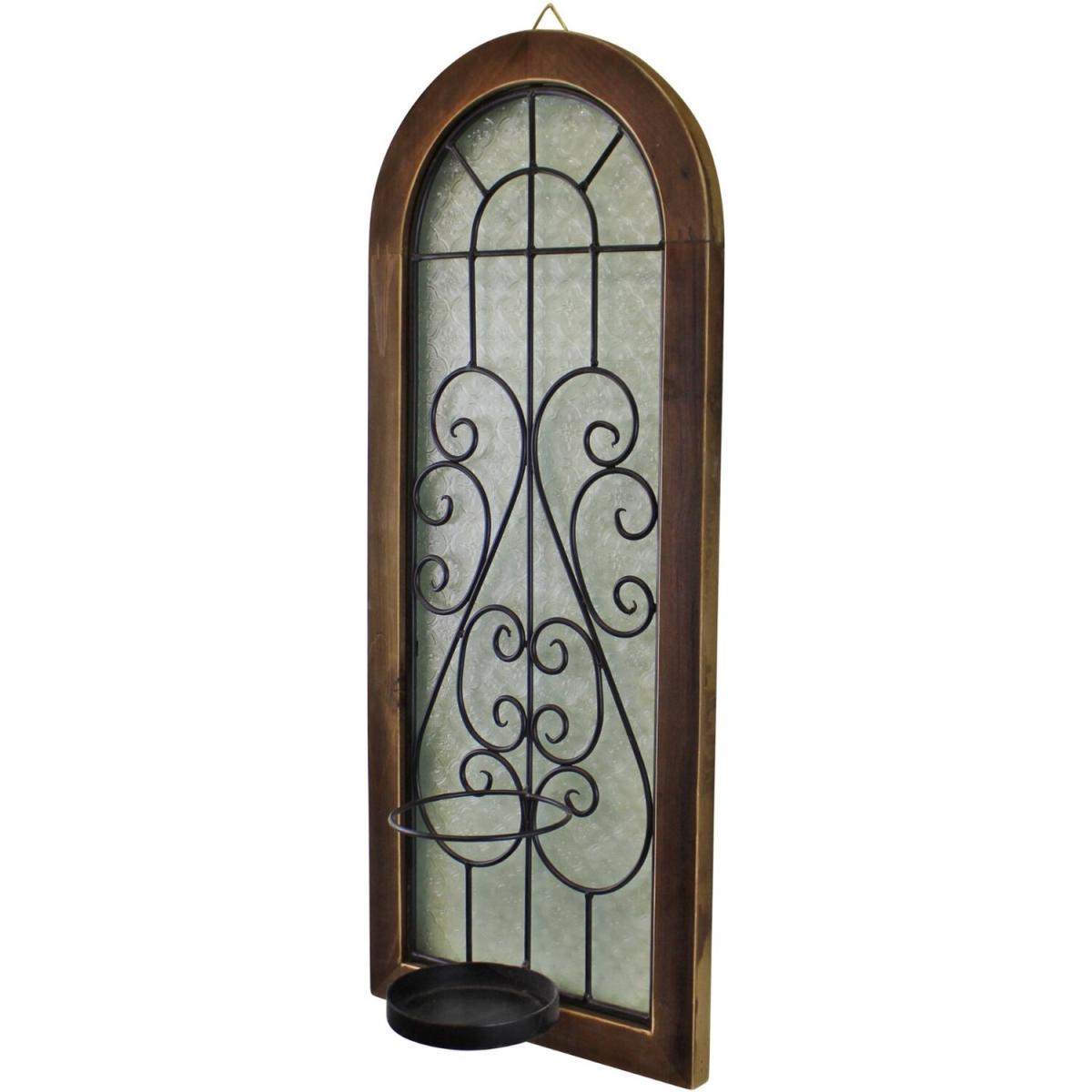 Candle Wall Sconce, Arched Design - Metal – image 2