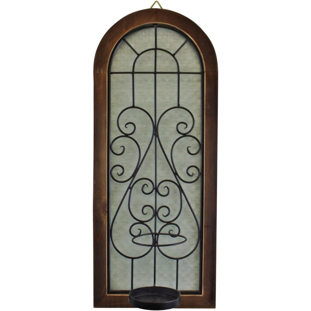 Candle Wall Sconce, Arched Design - Metal – image 5
