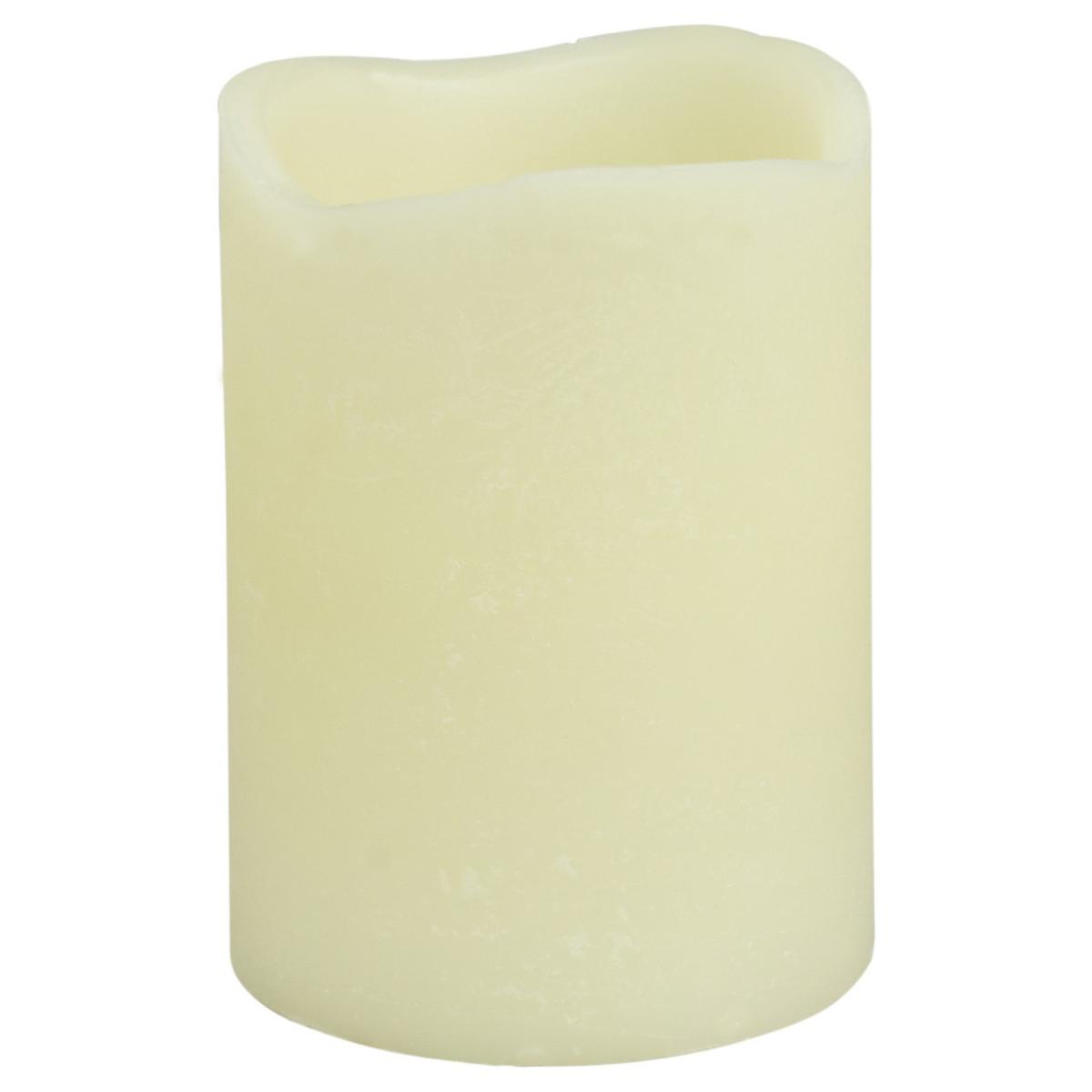Scented LED Pillar Candle - Cream / 21cm – image 2