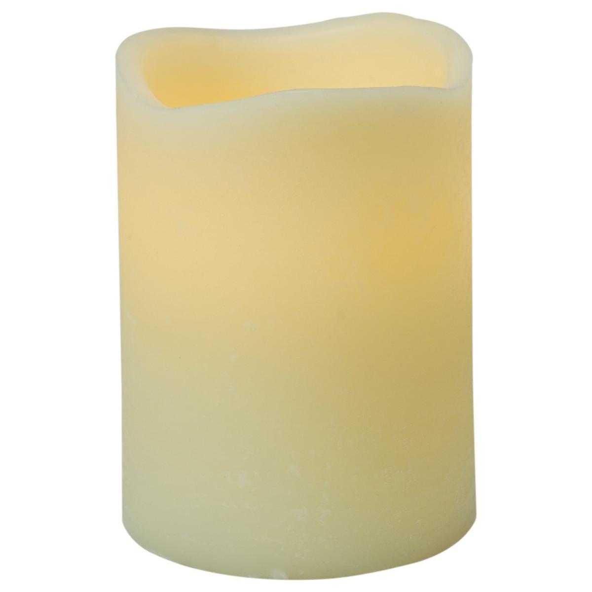 Scented LED Pillar Candle - Cream / 21cm – image 4