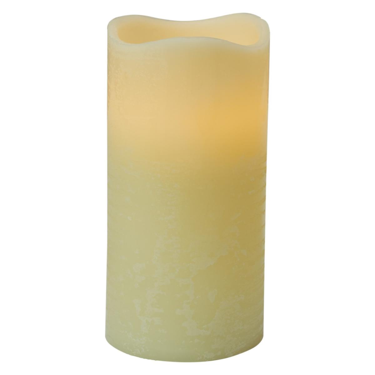 Scented LED Pillar Candle - Cream / 21cm – image 5